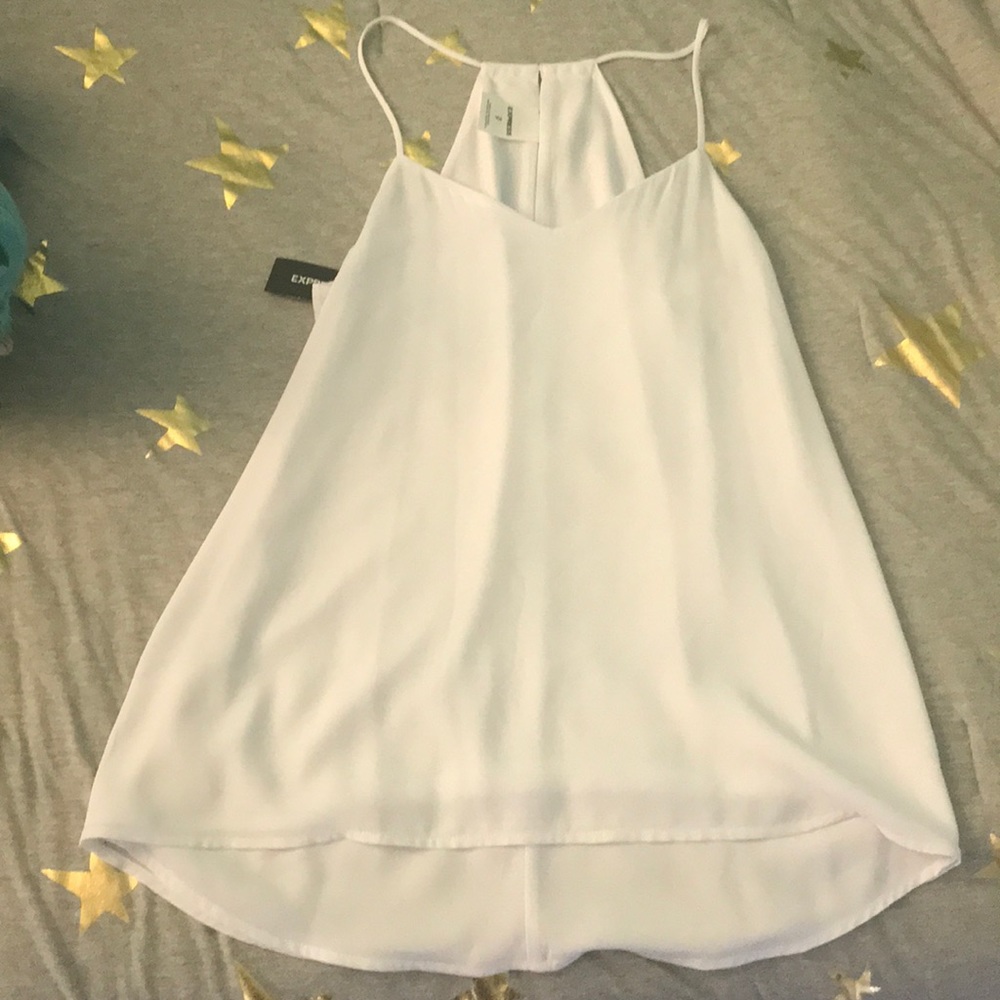 Express brand White Reversible Tank Top